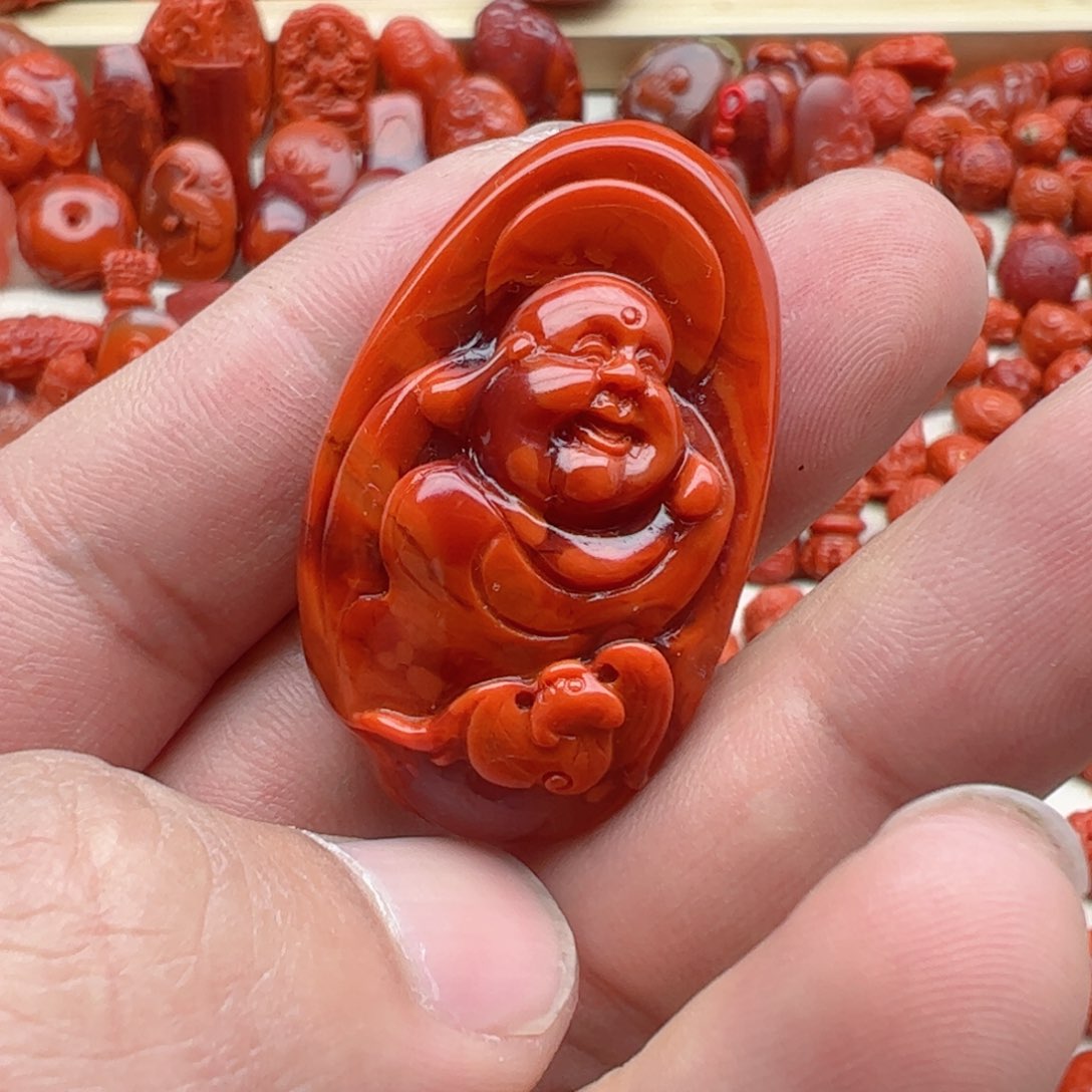 南红玛瑙配饰未镶嵌