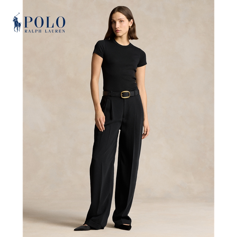 Ralph Lauren/拉夫劳伦女装 经典款直筒裤腿绸缎长裤RL26218