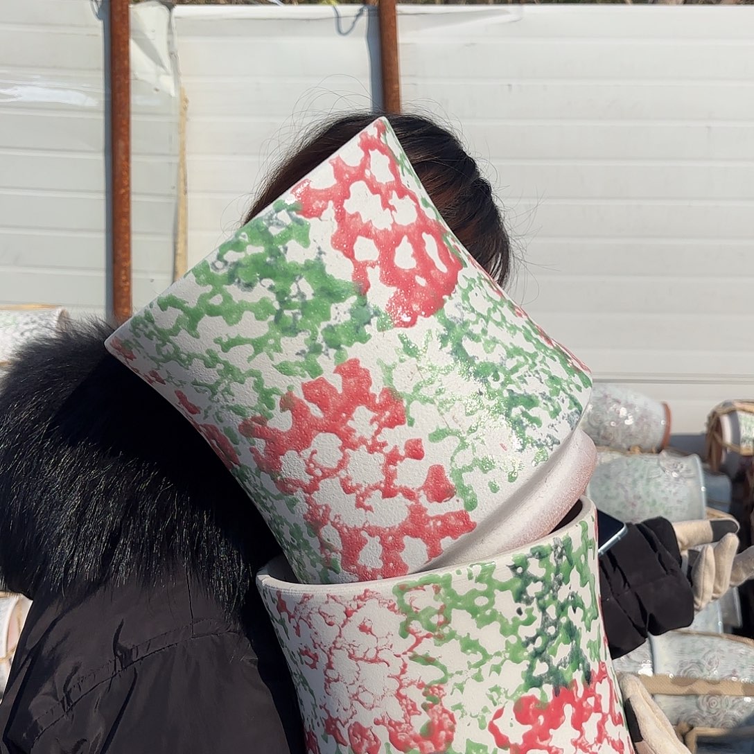 口径20高度22两个红绿蛮腰