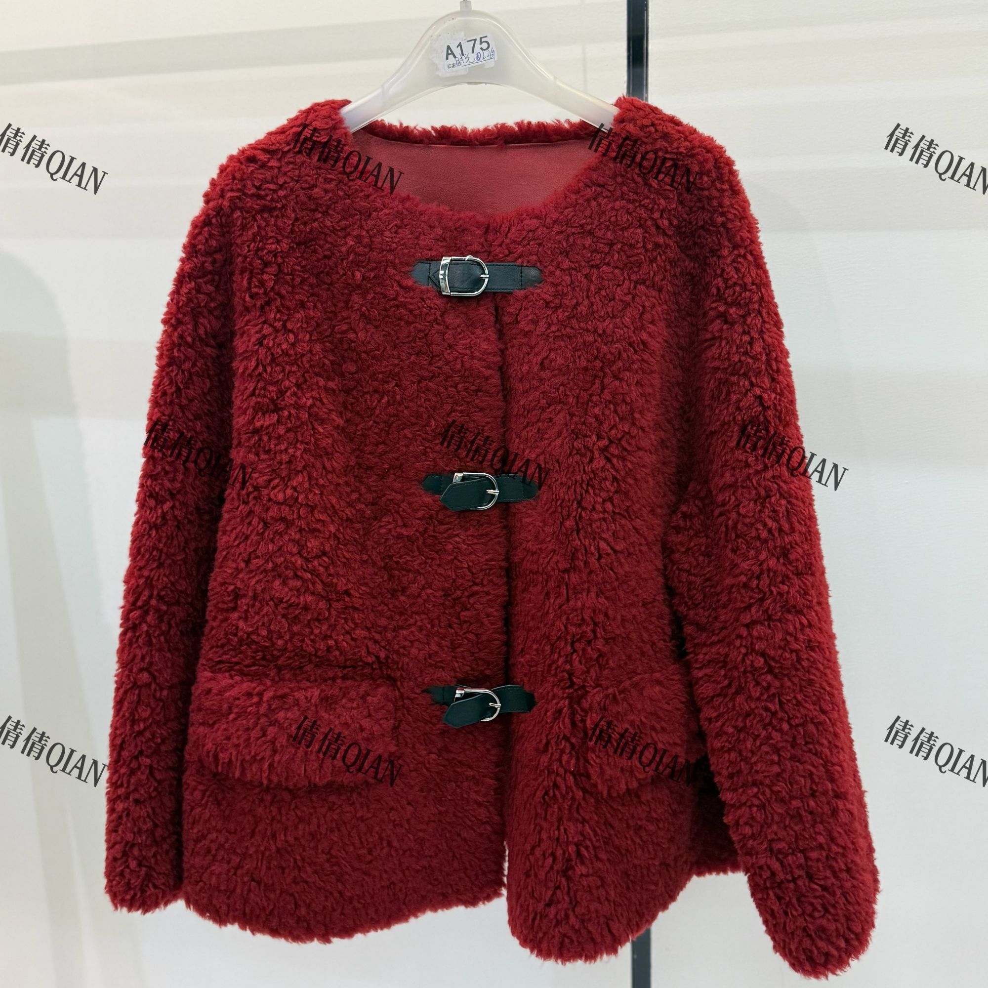 法式风短款毛呢外套保暖气质款（24W0020）