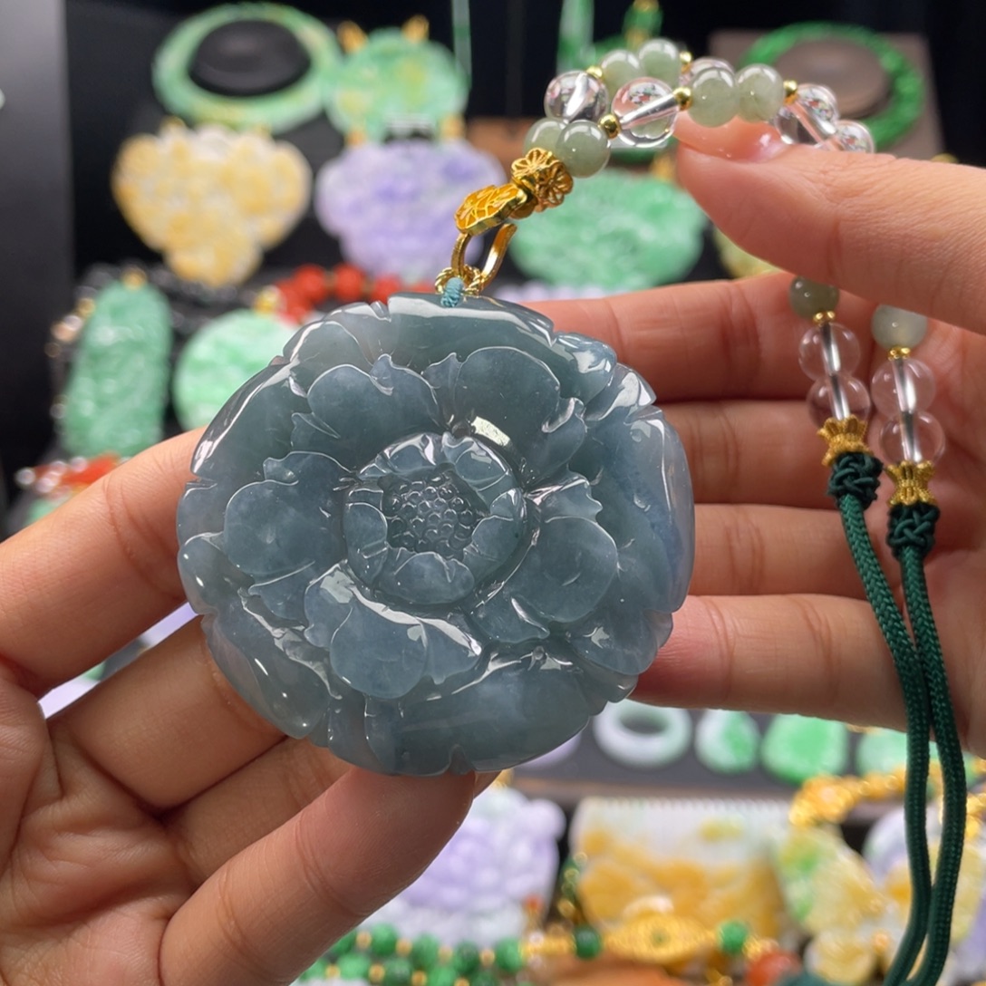 翡翠未镶嵌颈饰代编织