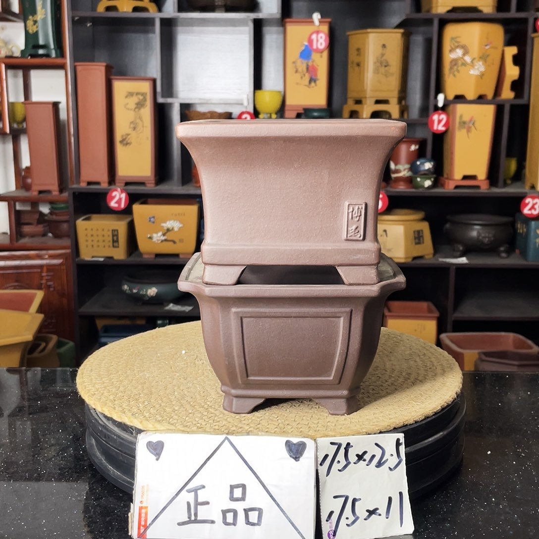 紫砂紫砂花盆紫砂艺术