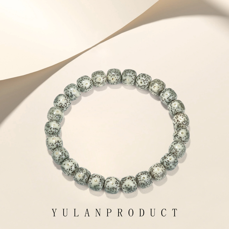 钰澜文玩星月菩提-正宗海南毛感料-老型青花9*8