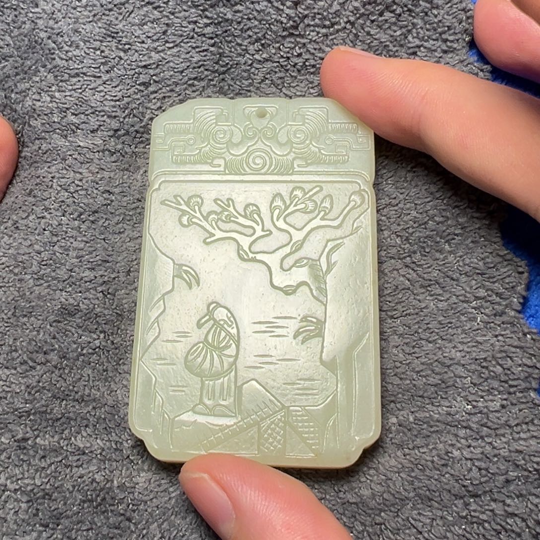 糕***手和田玉未镶嵌挂件