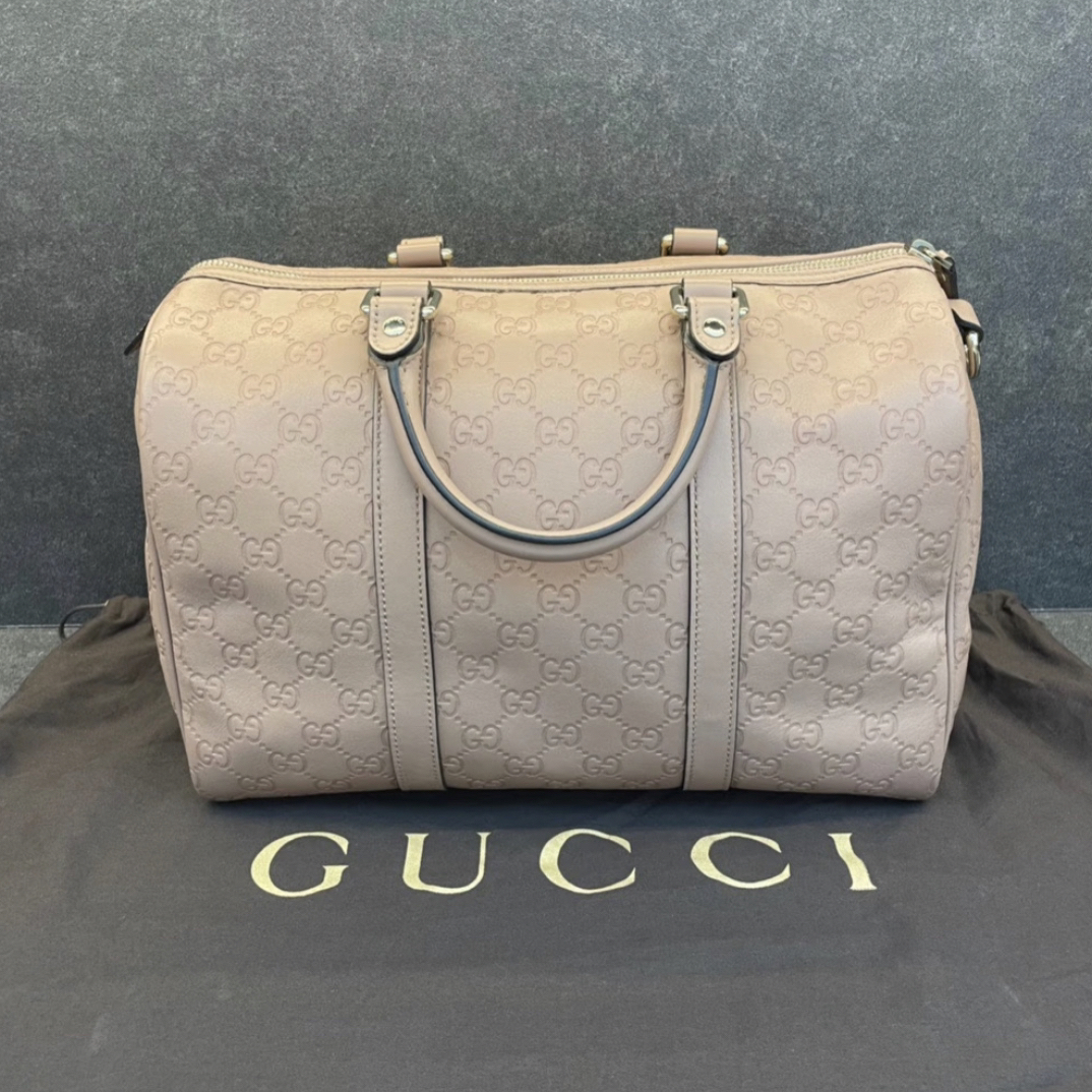 99新 GUCCI/古驰 夏七中古/GUCCI压纹手提包/19211剪标
