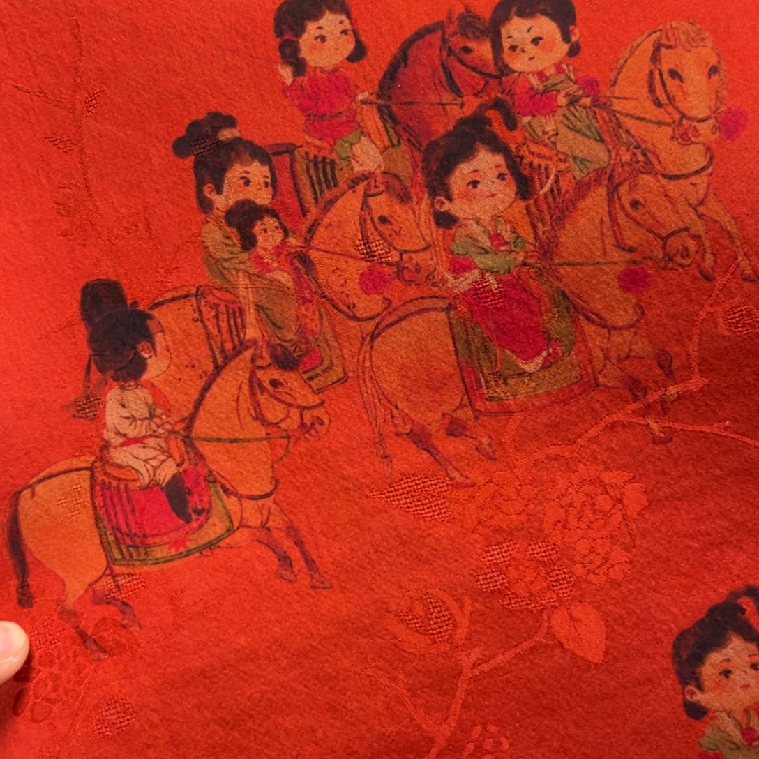 摆件请****子别具一阁布艺尺寸扇型