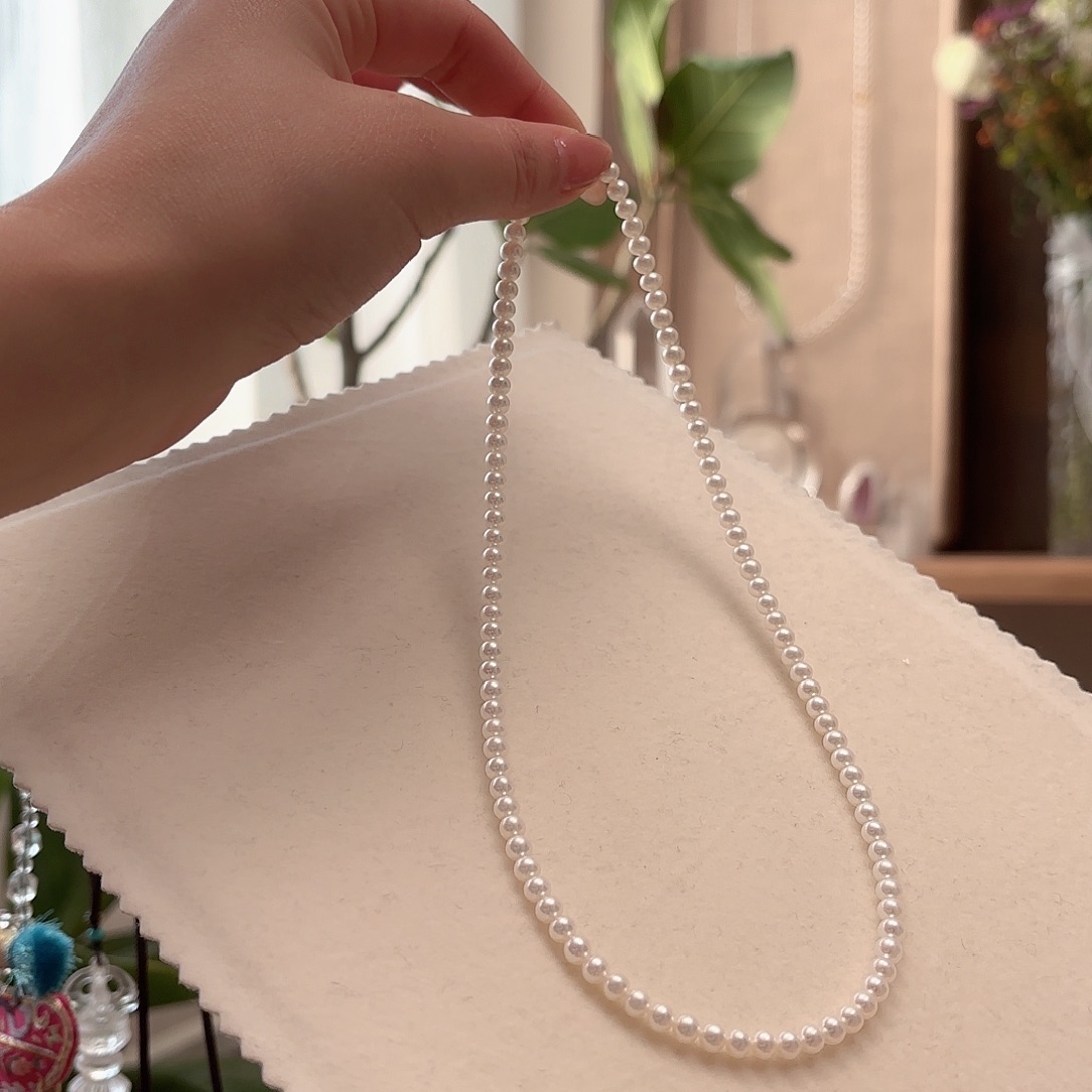 银S925镶嵌淡水珍珠颈饰设计款