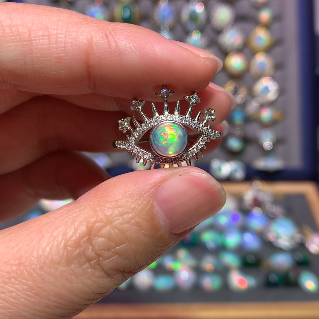 银S925镶嵌欧泊补差价当*