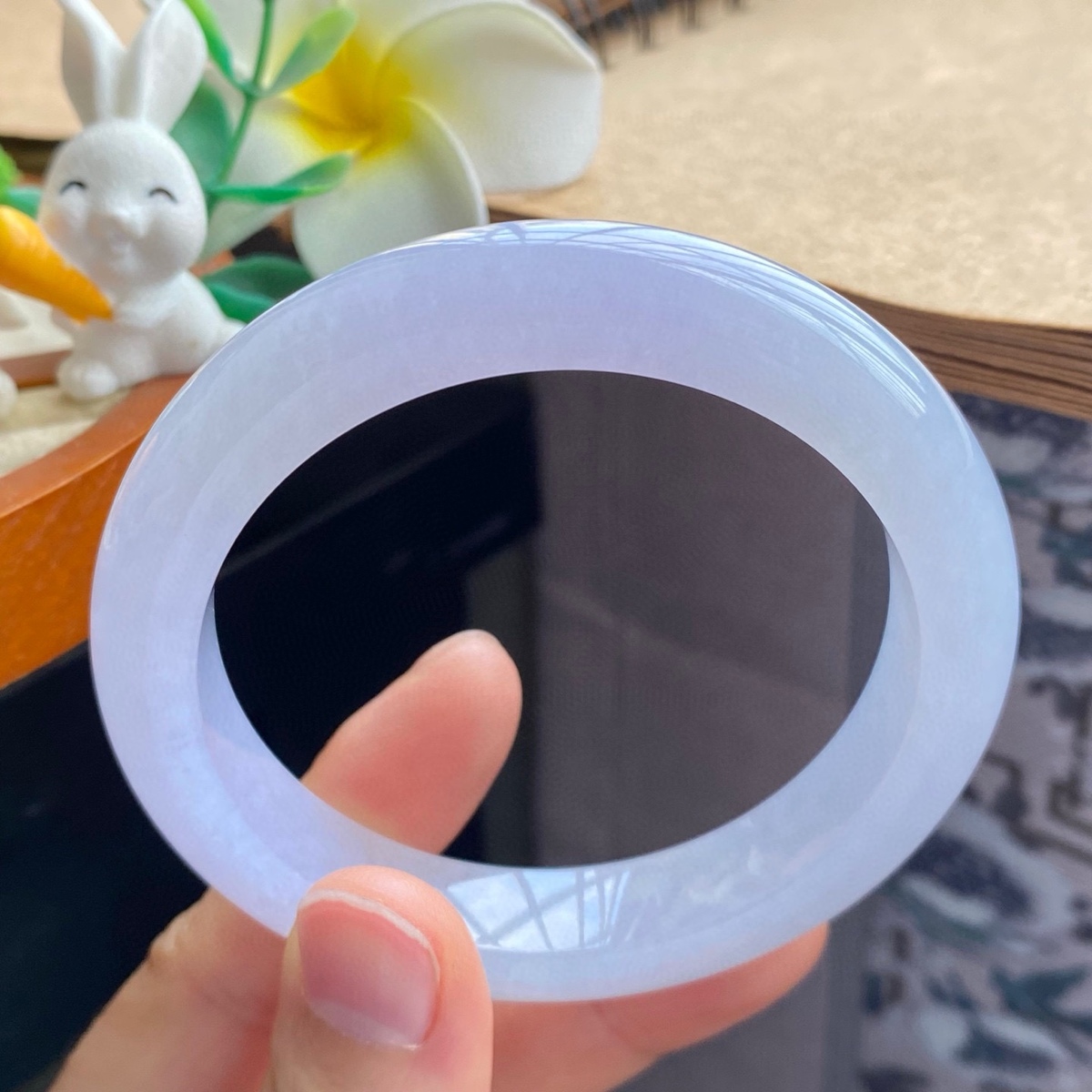 3.23批2197号翡翠手镯58.6-12.1-9.4冰浅紫手镯！梦幻浪漫的气息