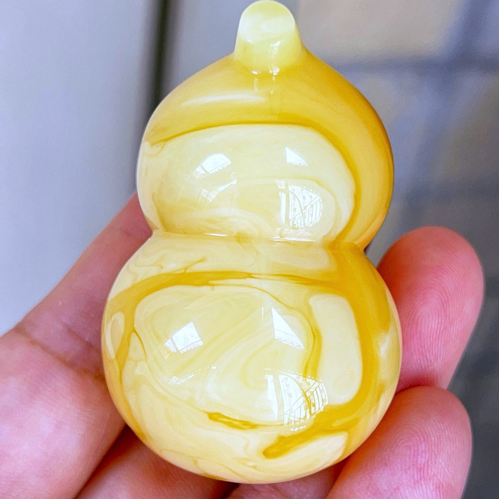焦皮料妖花蜡立体葫芦