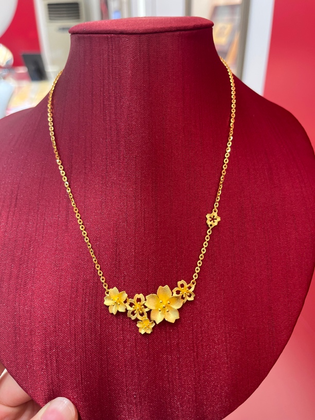 足金999繁花似锦套链