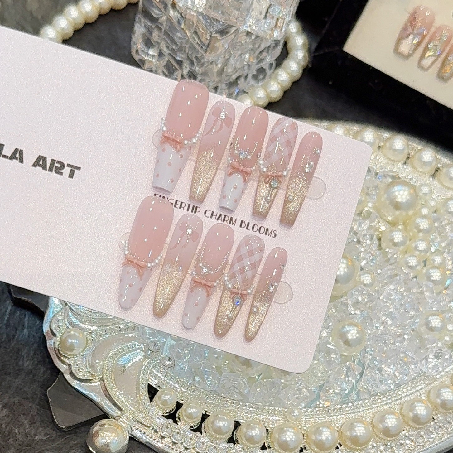 （星糖）纯手工光疗紫色系猫眼显白高级可拆卸穿戴甲美甲贴片