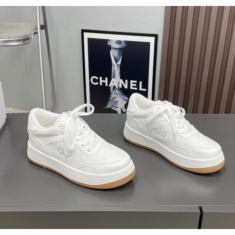 alo yoga Recovery Mode百搭韩版鞋子低帮板鞋男女同款春夏小白鞋