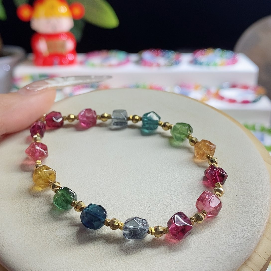 未镶嵌手链碧玺戒面