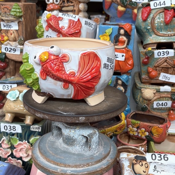 紫砂花盆粗陶材质多肉花盆548