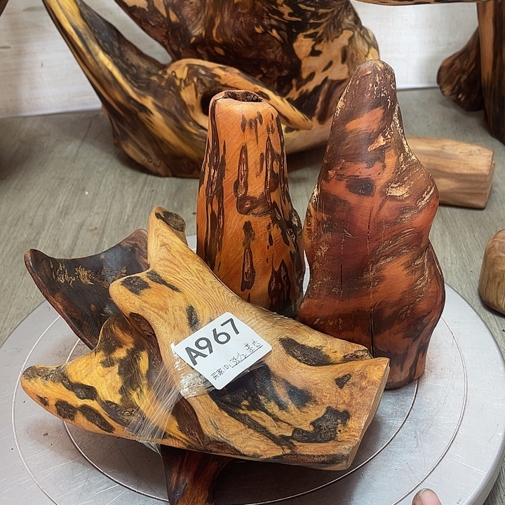 哈***咪木直播间木质摆件