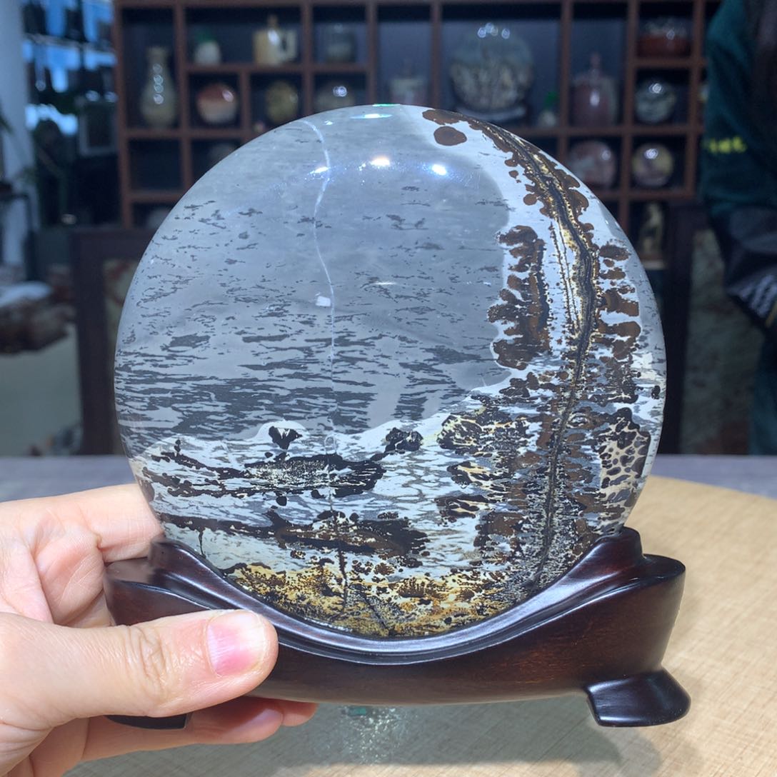 紫砂广西国画石，收藏观赏