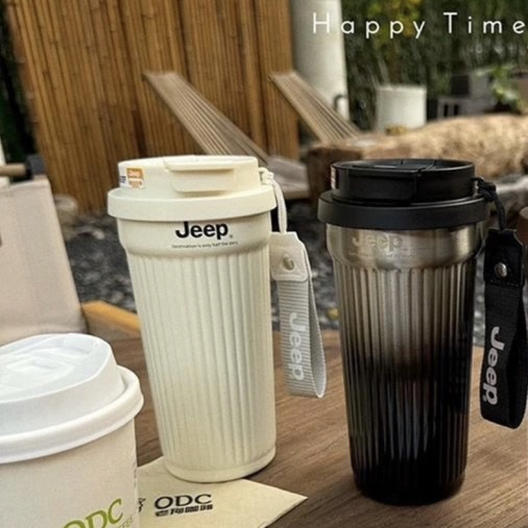 户外随行咖啡杯便携水杯550ml一体不锈钢内胆材质316