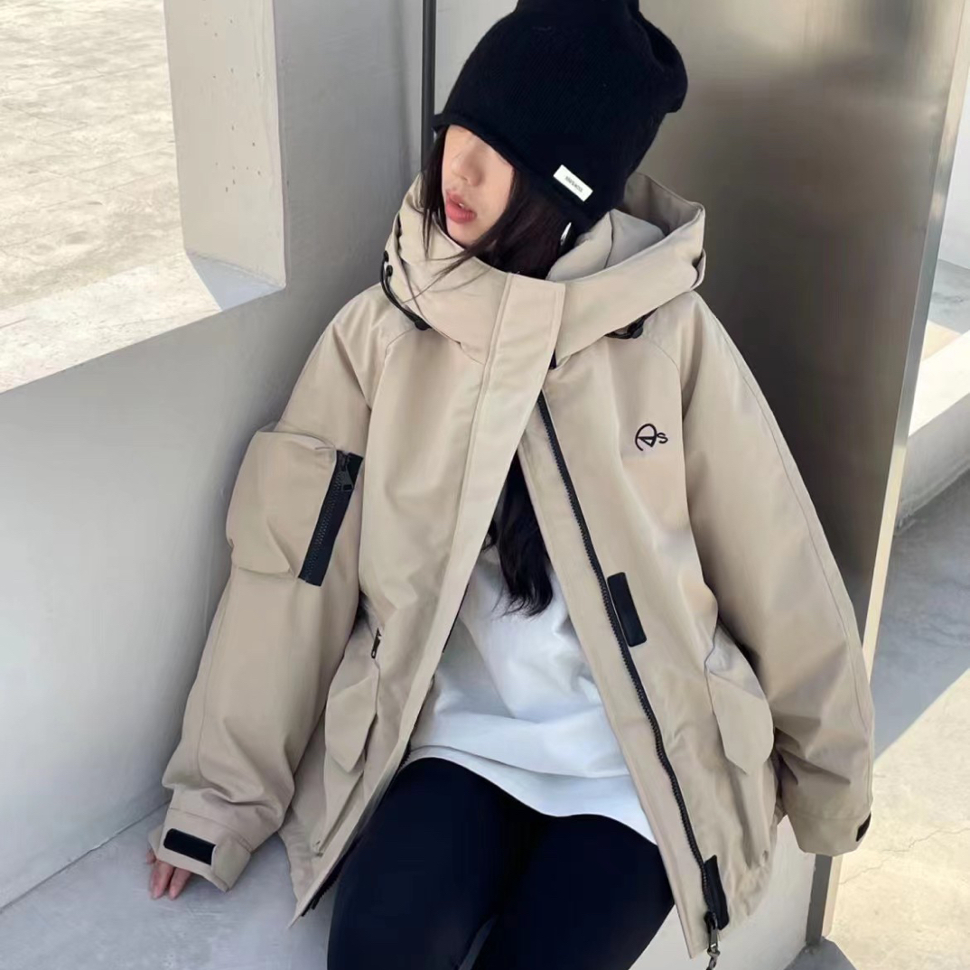 女款冲锋衣棉服冬季大码休闲加厚保暖百搭短款外套秋冬2025新款