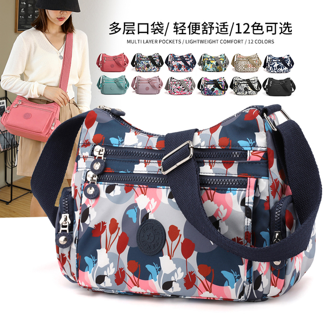 中老年人包包2025新款女包多口袋单肩斜挎包简约大气女士背包斜跨