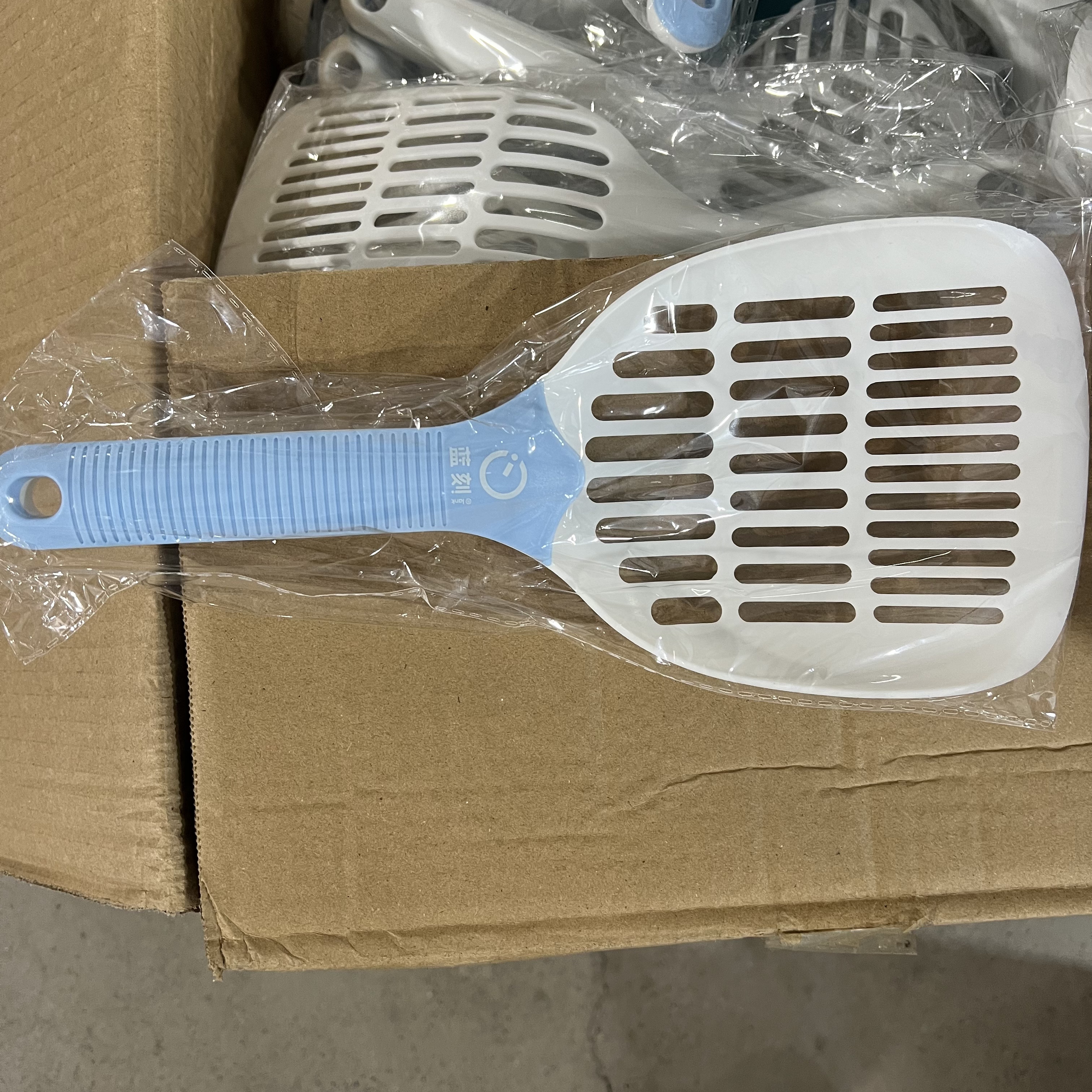 蓝刻大号细孔猫砂铲铲屎神器宠物清洁用品豆腐猫砂铲