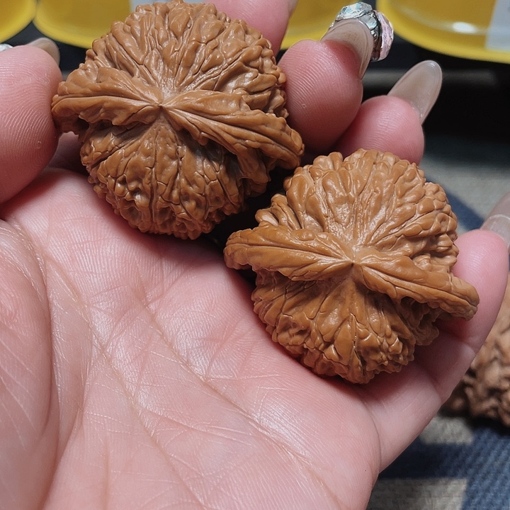 文玩核桃把件E*白狮子44