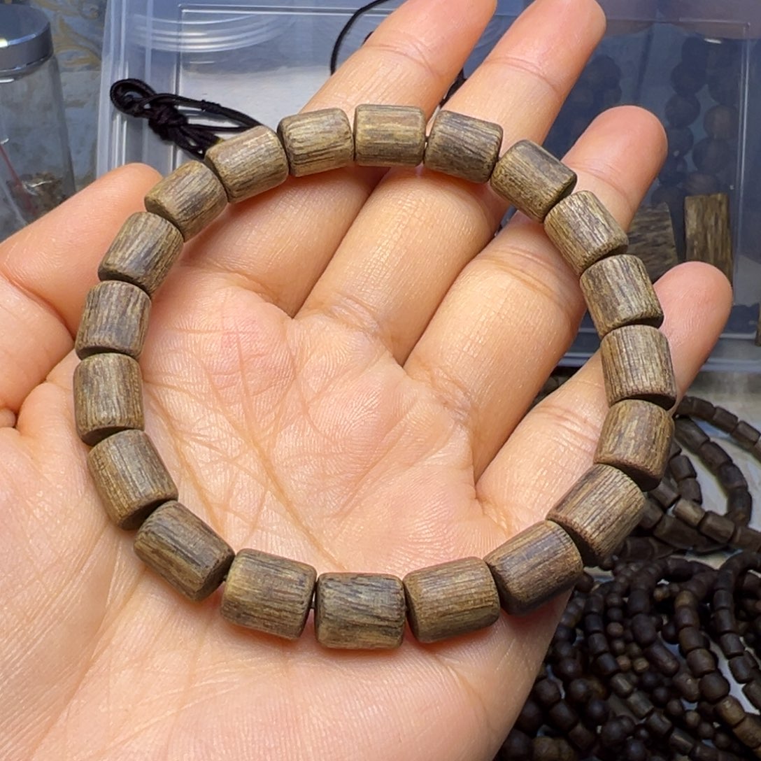 沉香手串满***车卡9保10克桶珠单圈多样性发一