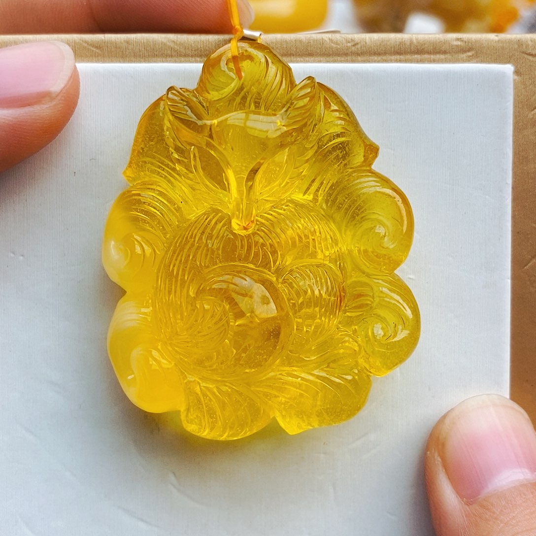 蜜蜡颈饰未镶嵌天然保真假一赔十1