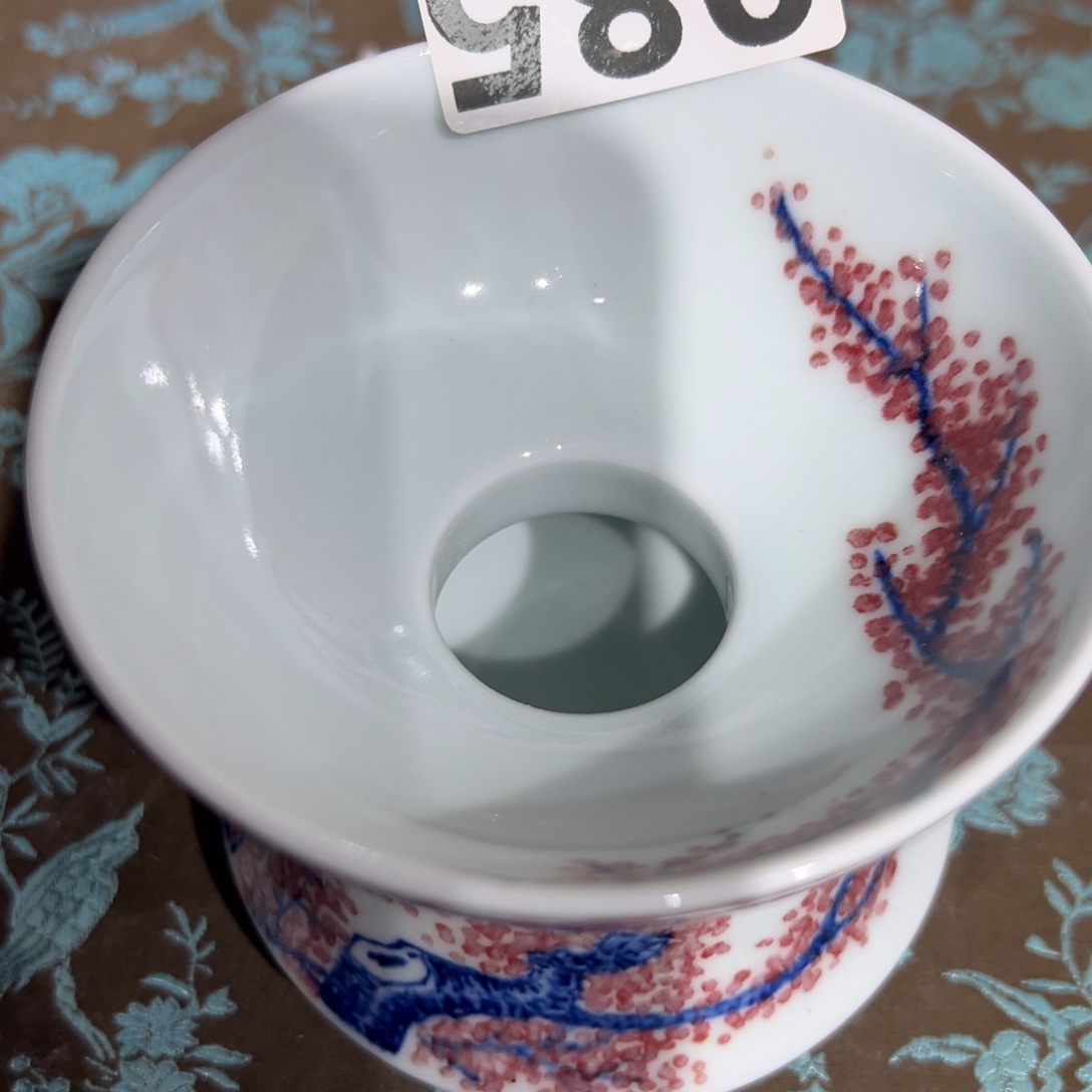 吉***.现代瓷青花釉里红工艺