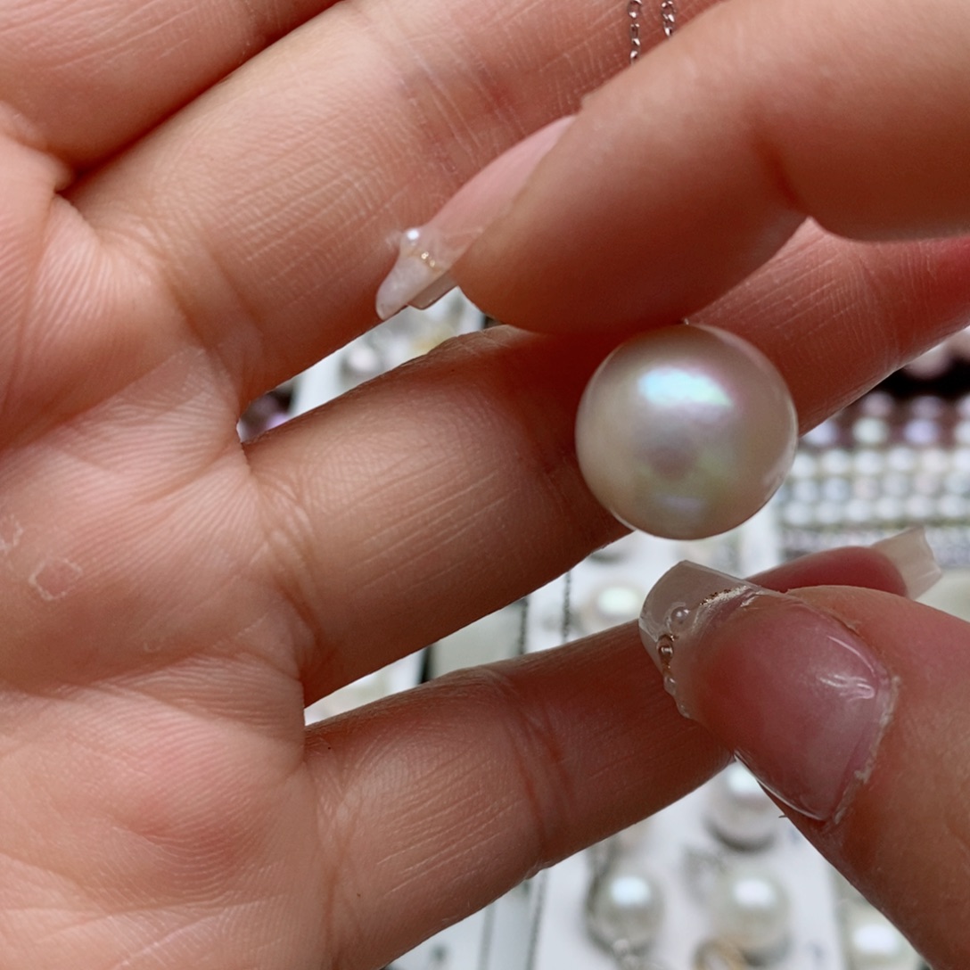 淡水珍珠颈饰银S925镶嵌