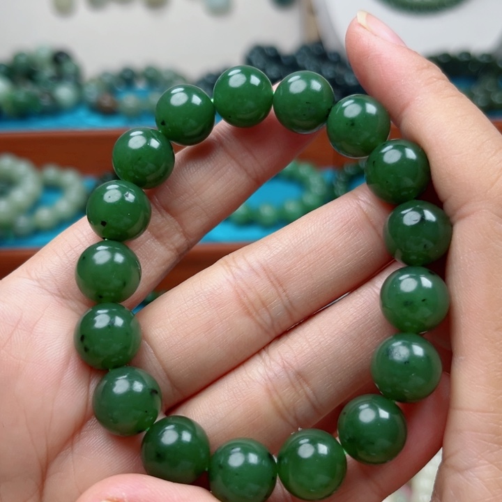 和田玉未镶嵌手链卡12