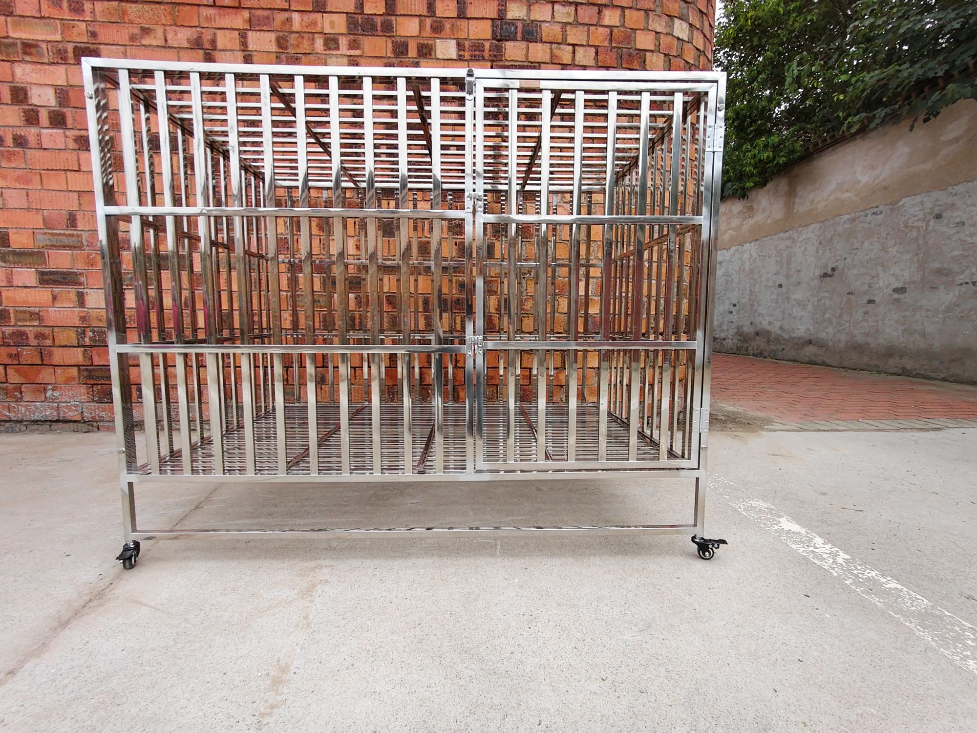 150型：不锈钢狗笼 长宽高150*96*120（厘米）满焊工艺 适合中大型犬