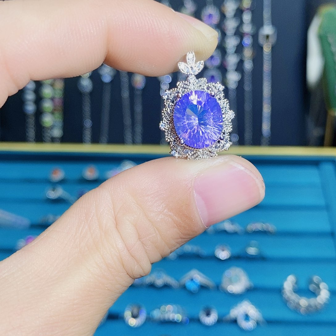 紫晶珠宝半成品未镶嵌