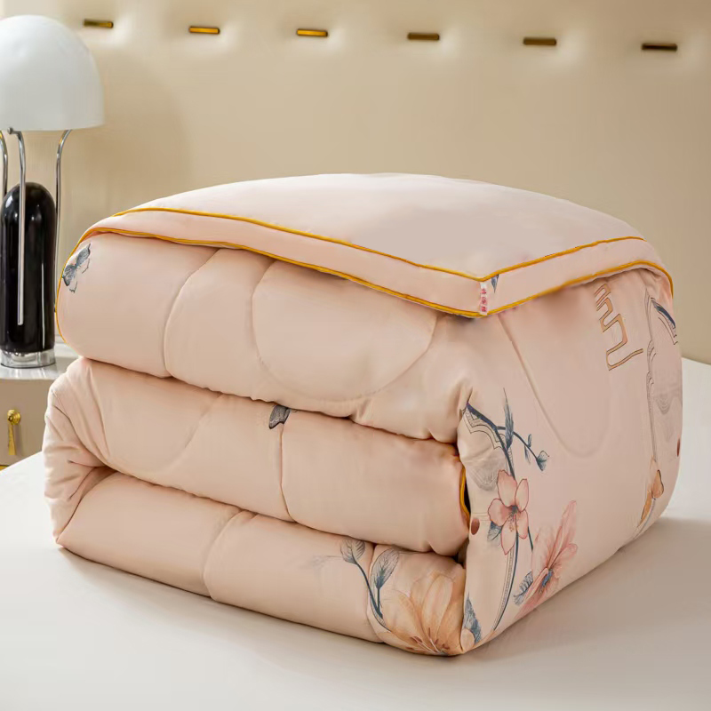 【送婚庆皮包】正品蚕丝被加厚秋冬被单双人宿舍床立体被芯