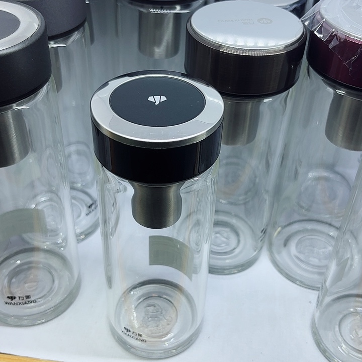 万象品牌单层玻璃杯U193黑