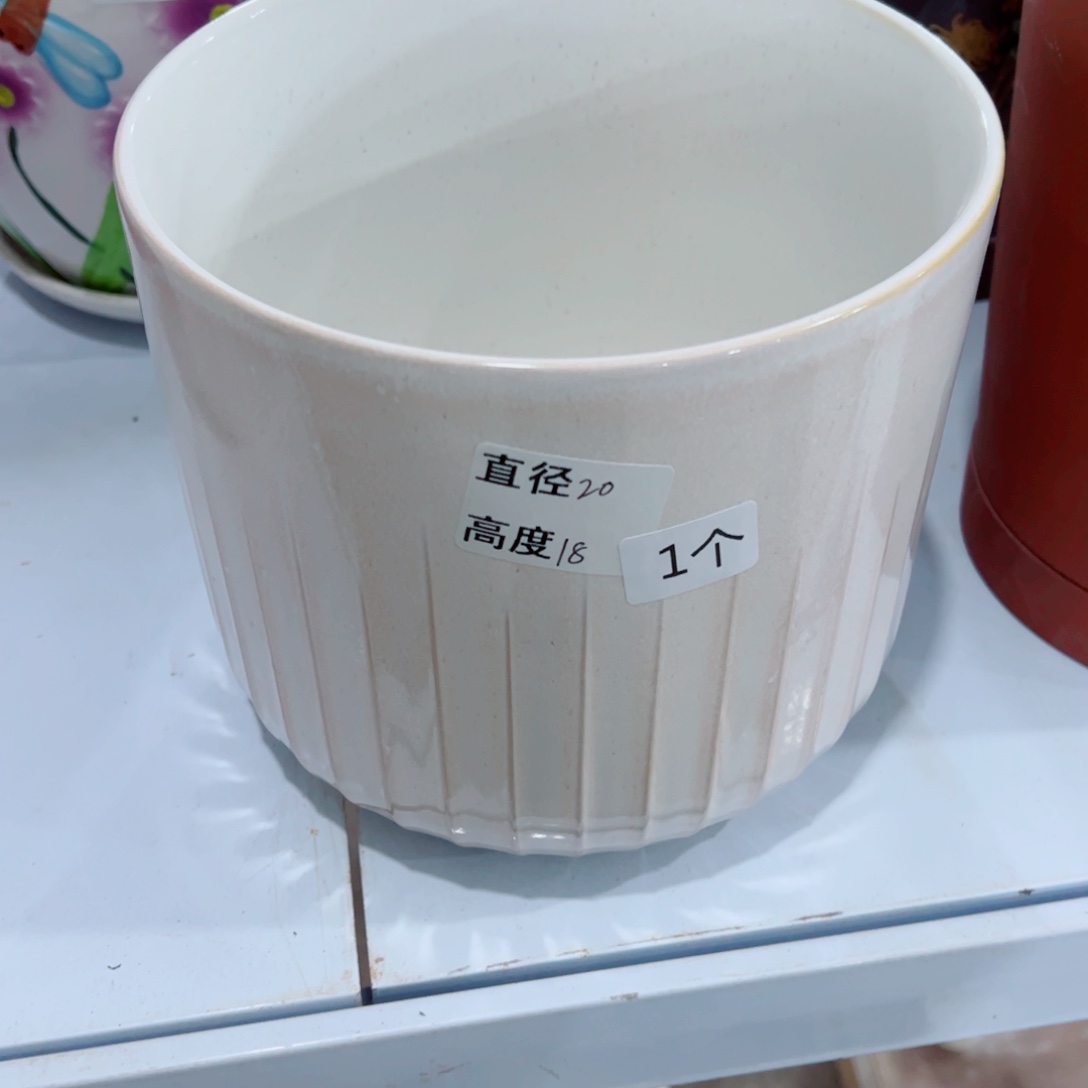 有孔，陶瓷花盆满10米包邮发货