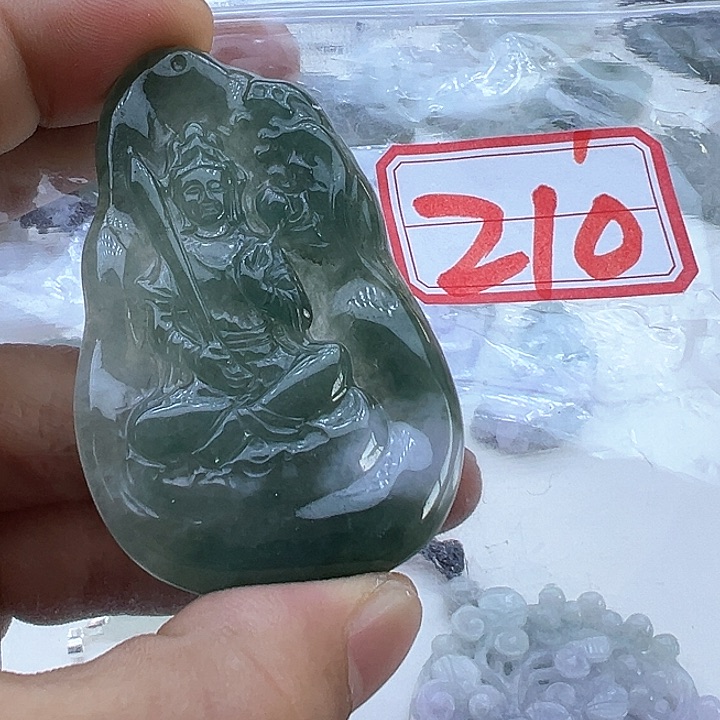 翡翠颈饰未镶嵌天然缅甸翡翠吊坠