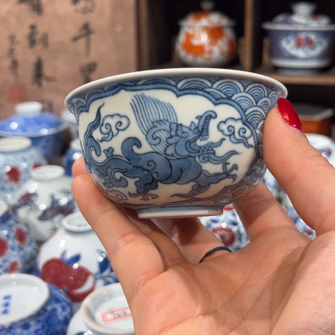 杯子陶景德镇陶瓷主人杯