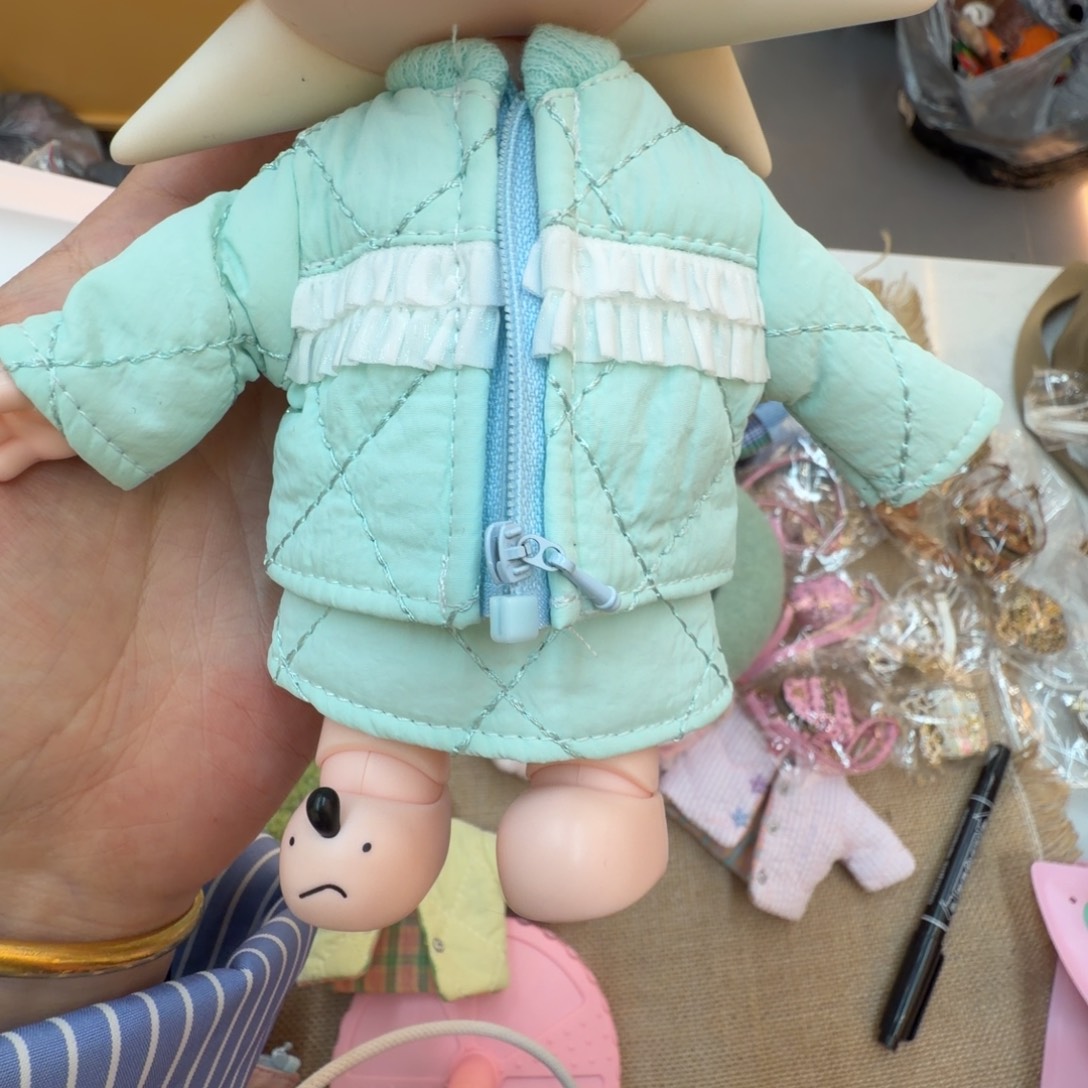 暴***羊薄荷绿两件套棉服