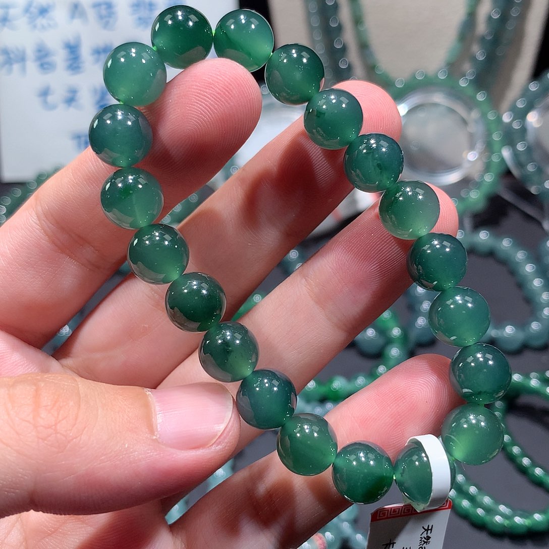 未镶嵌手串翡翠正品纯天然A货翡翠手串10