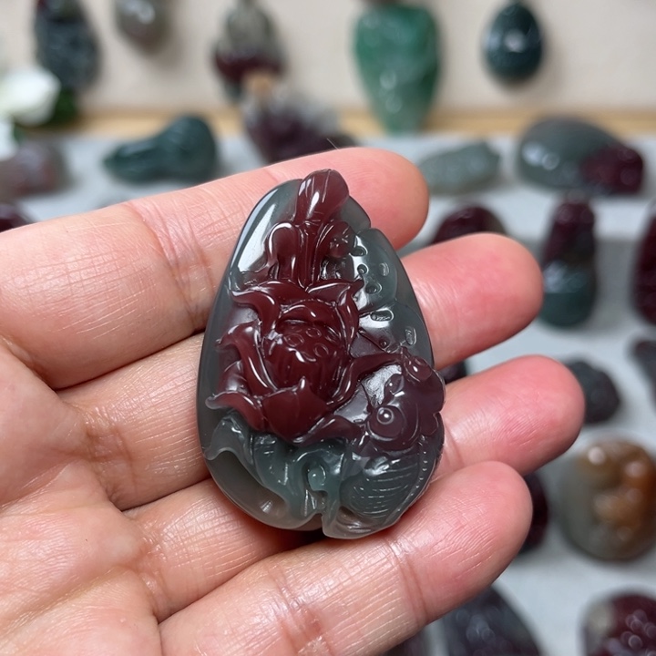 恋***合玛瑙/玉髓颈饰未镶嵌