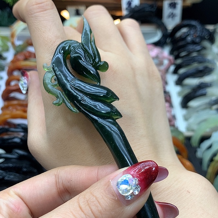蛇纹石玉手镯未镶嵌用****0