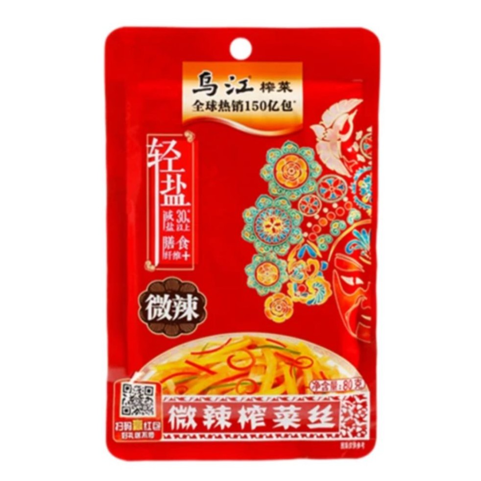 乌江乌江微辣榨菜丝80g/袋  乌江下饭菜  下饭必备