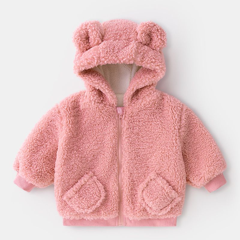 【现货】嘟嘟家宝宝加绒造型可爱洋气保暖儿童针织外套冬季