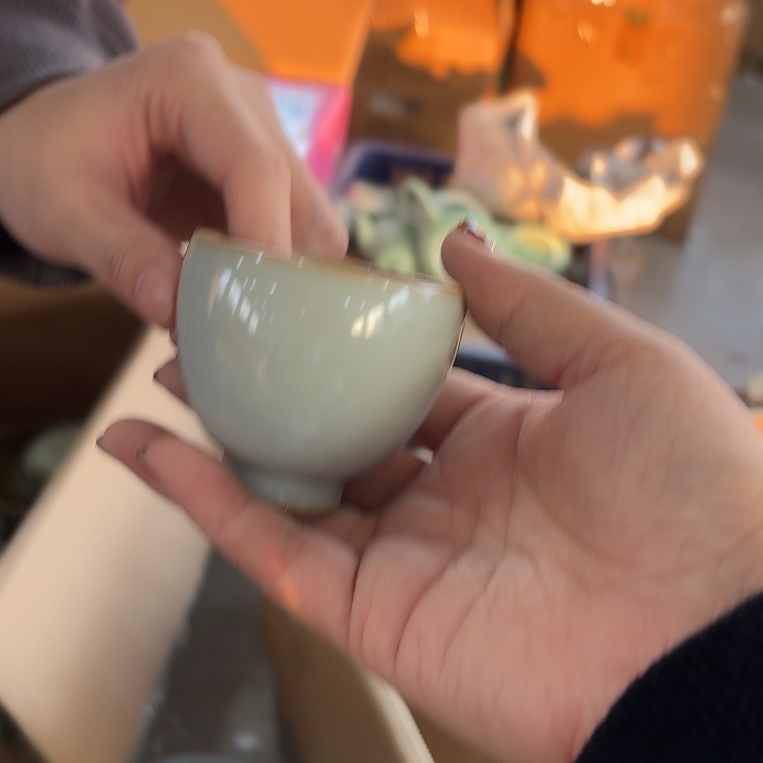 龙泉云间青瓷小米茶器