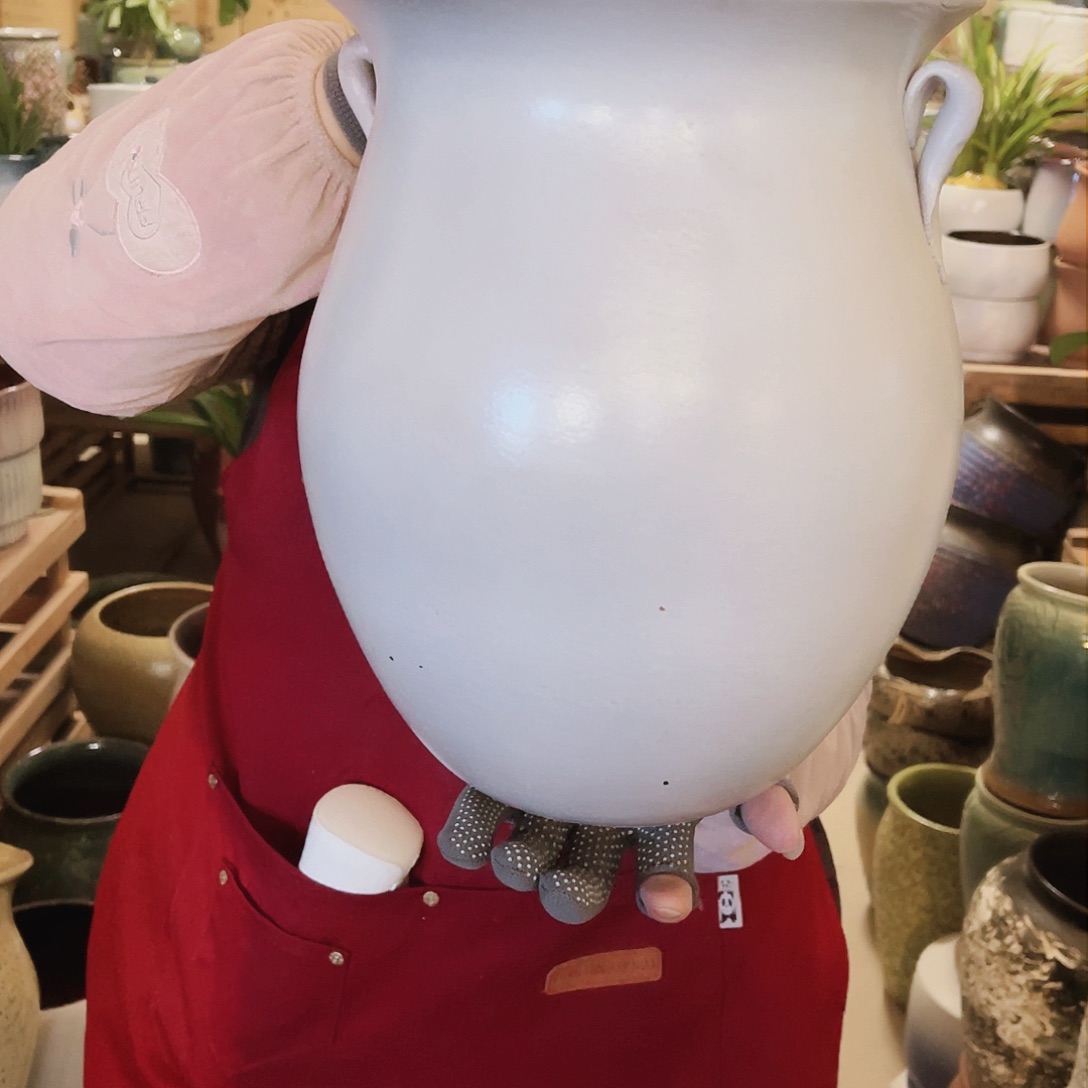 紫砂花盆高度27口径21