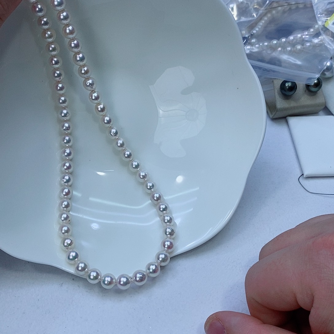 海水珍珠颈饰银S925镶嵌