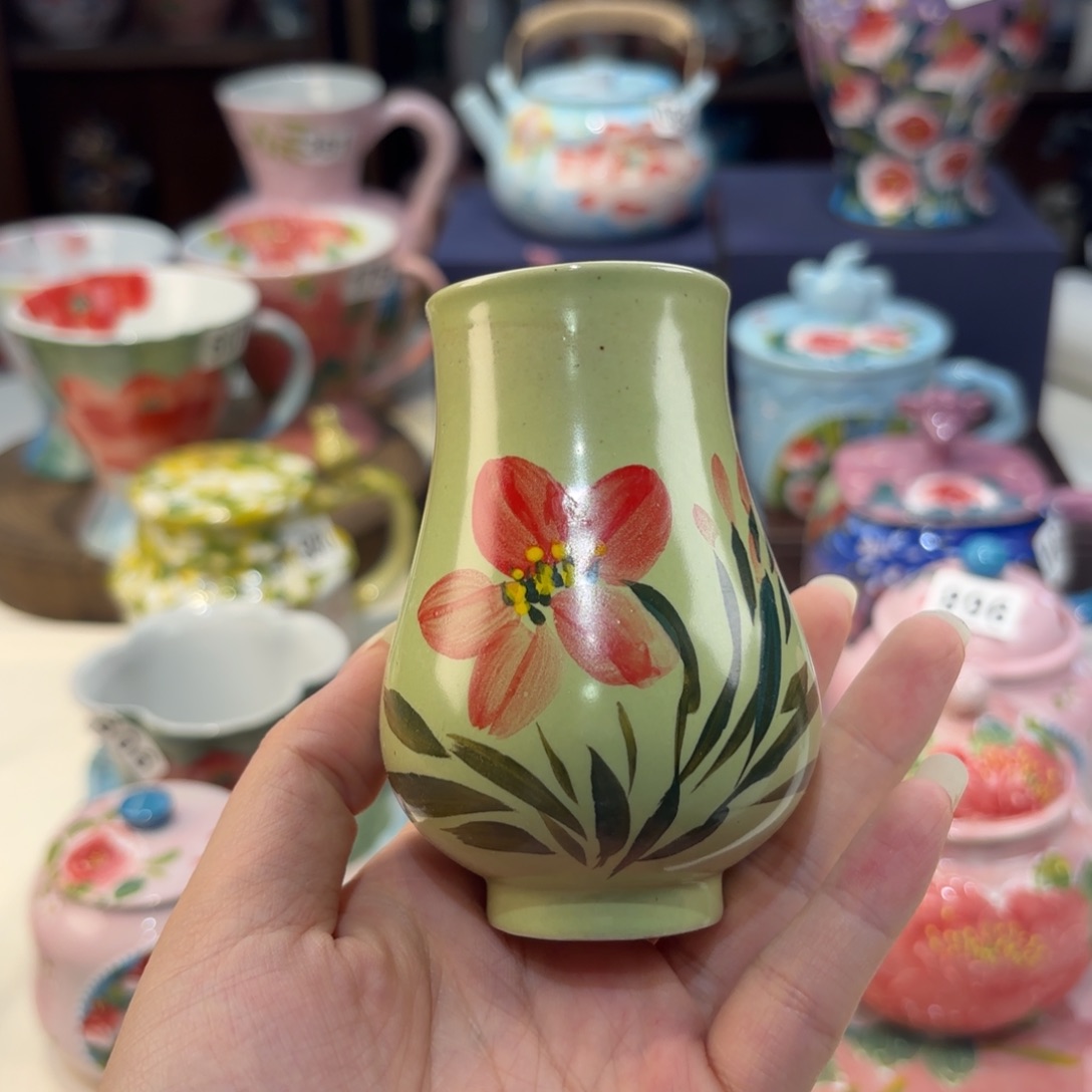 景德镇手绘高温釉下彩陶瓷茶具