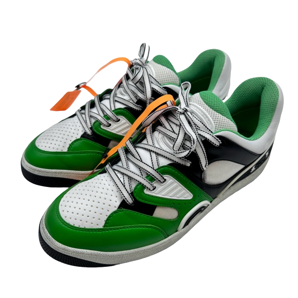 99新 GUCCI/古驰 8.5码42.5码做旧款三色拼接板鞋99新vv1076