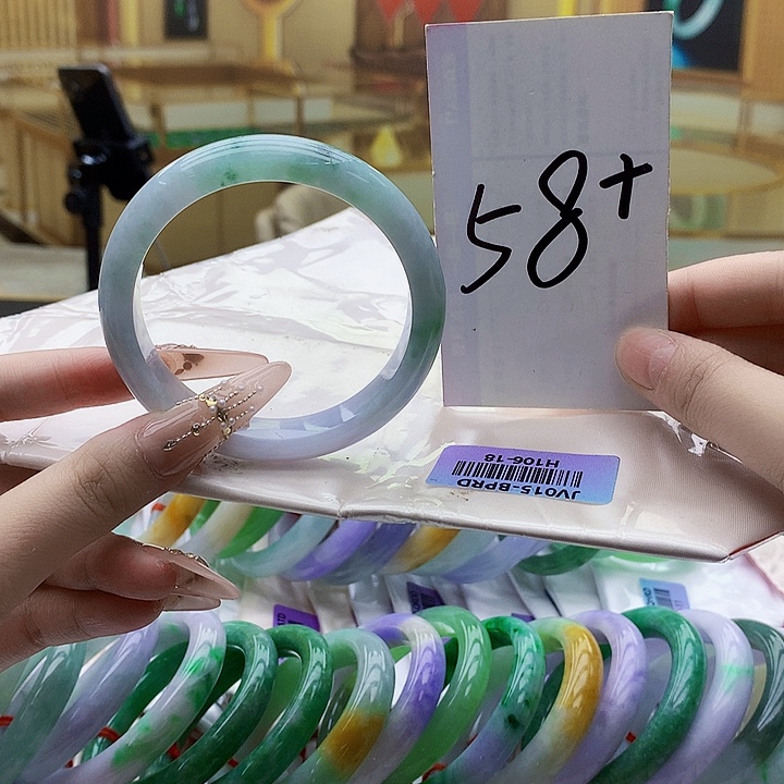 翡翠未镶嵌手镯njm